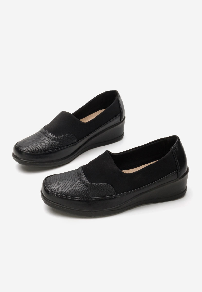 Čierne lodičky na platforme Pearline
