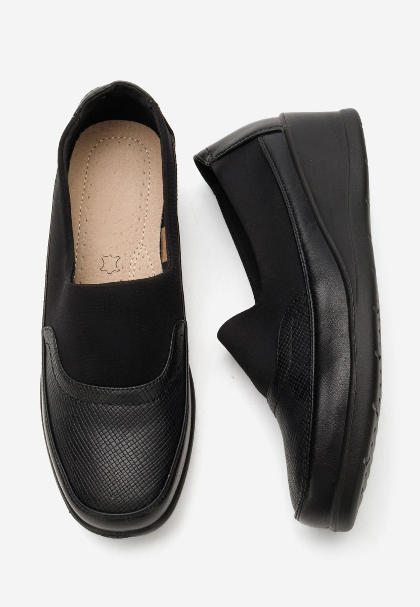 Čierne lodičky na platforme Pearline