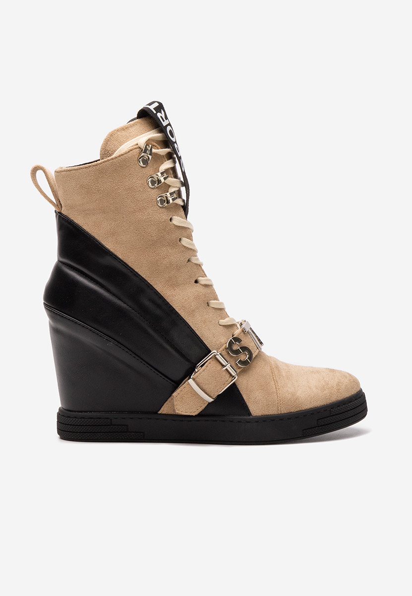 Khaki dámske tenisky na platforme Candy Khaki dámske tenisky na platforme Candy