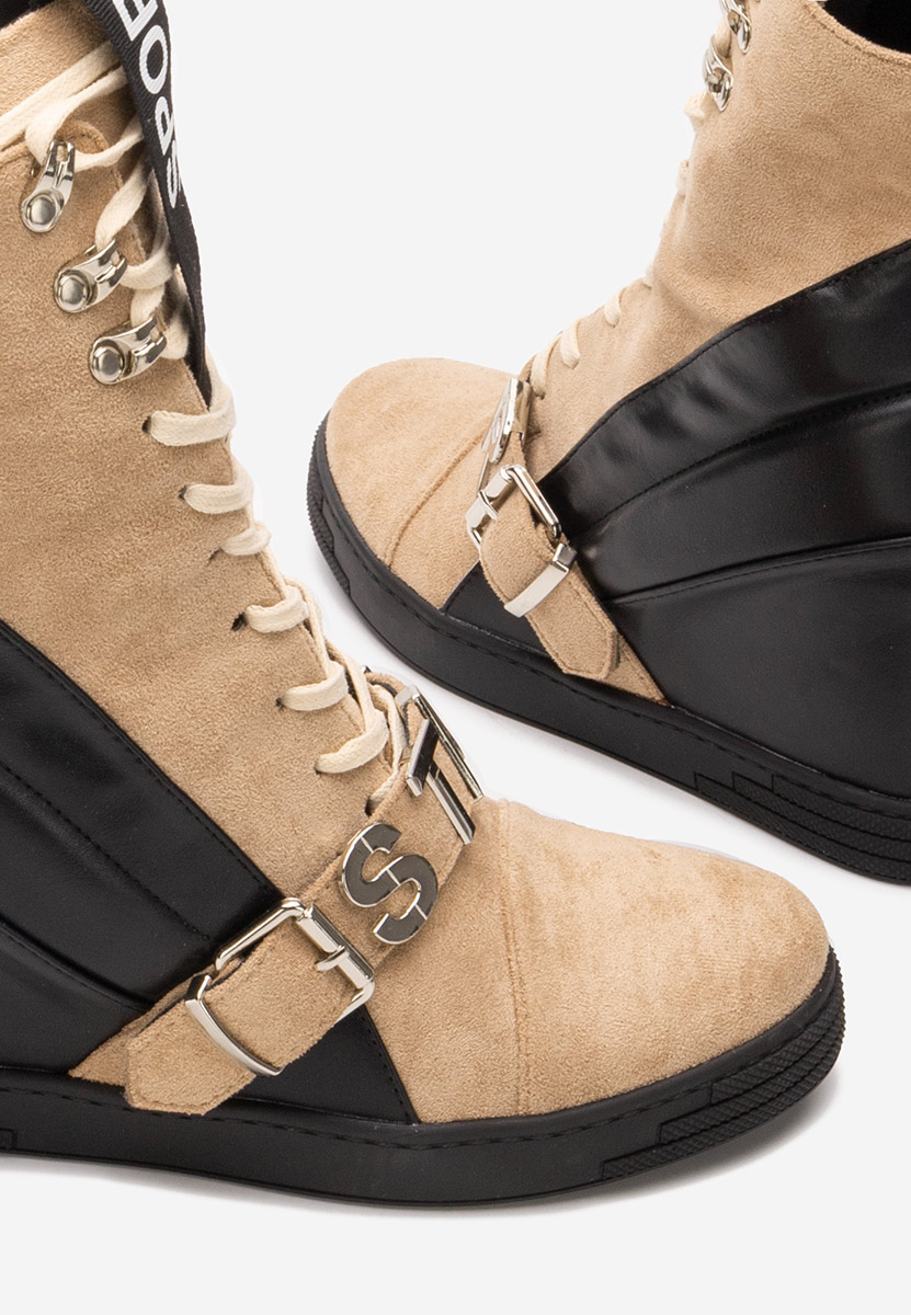 Khaki dámske tenisky na platforme Candy Khaki dámske tenisky na platforme Candy