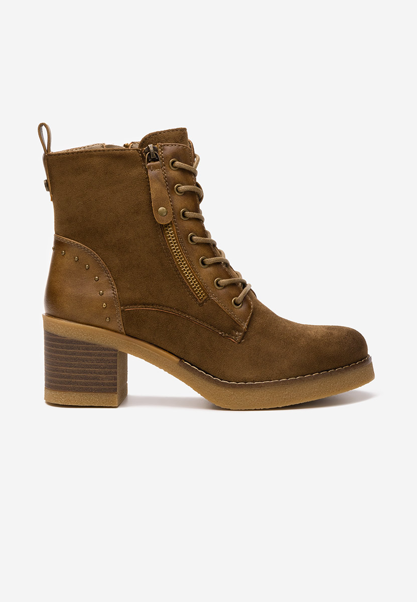 Khaki členkové čižmy Jovanna