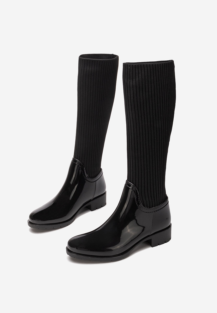 Čierne ponožkové čižmy Filebra