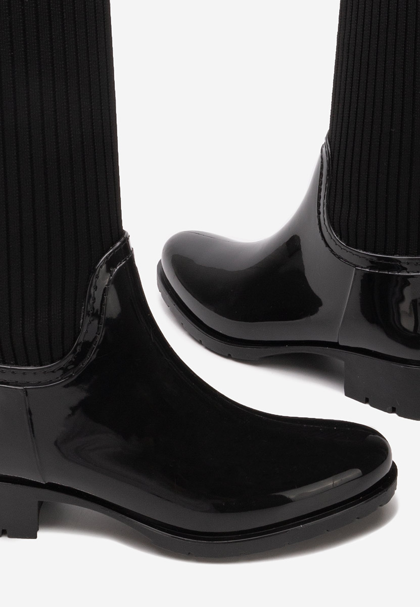 Čierne ponožkové čižmy Filebra