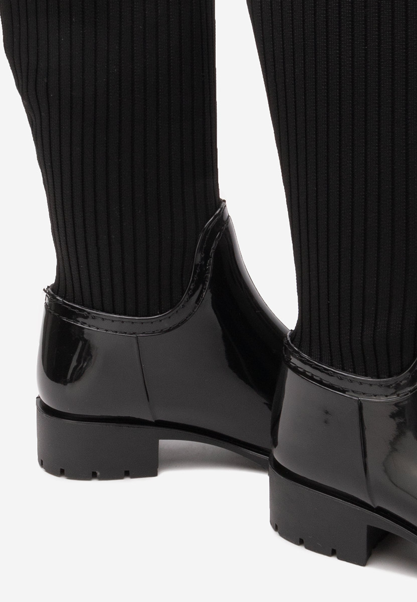 Čierne ponožkové čižmy Filebra