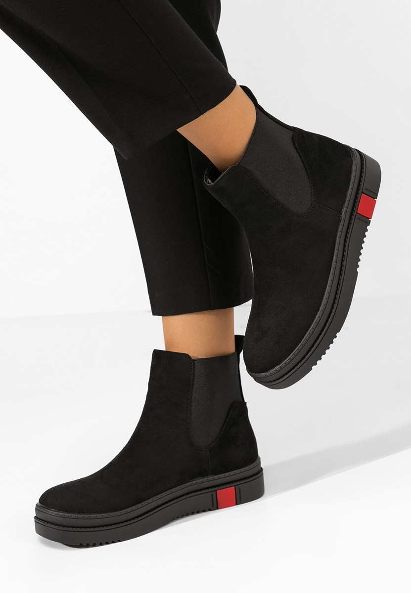 Čierne členkové čižmy Samera