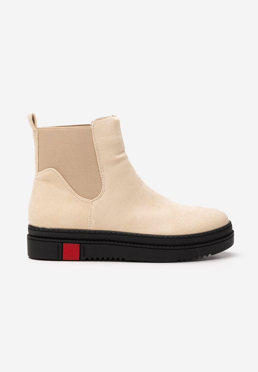 Béžové členkové čižmy Samera