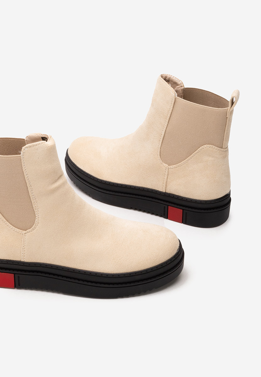 Béžové členkové čižmy Samera