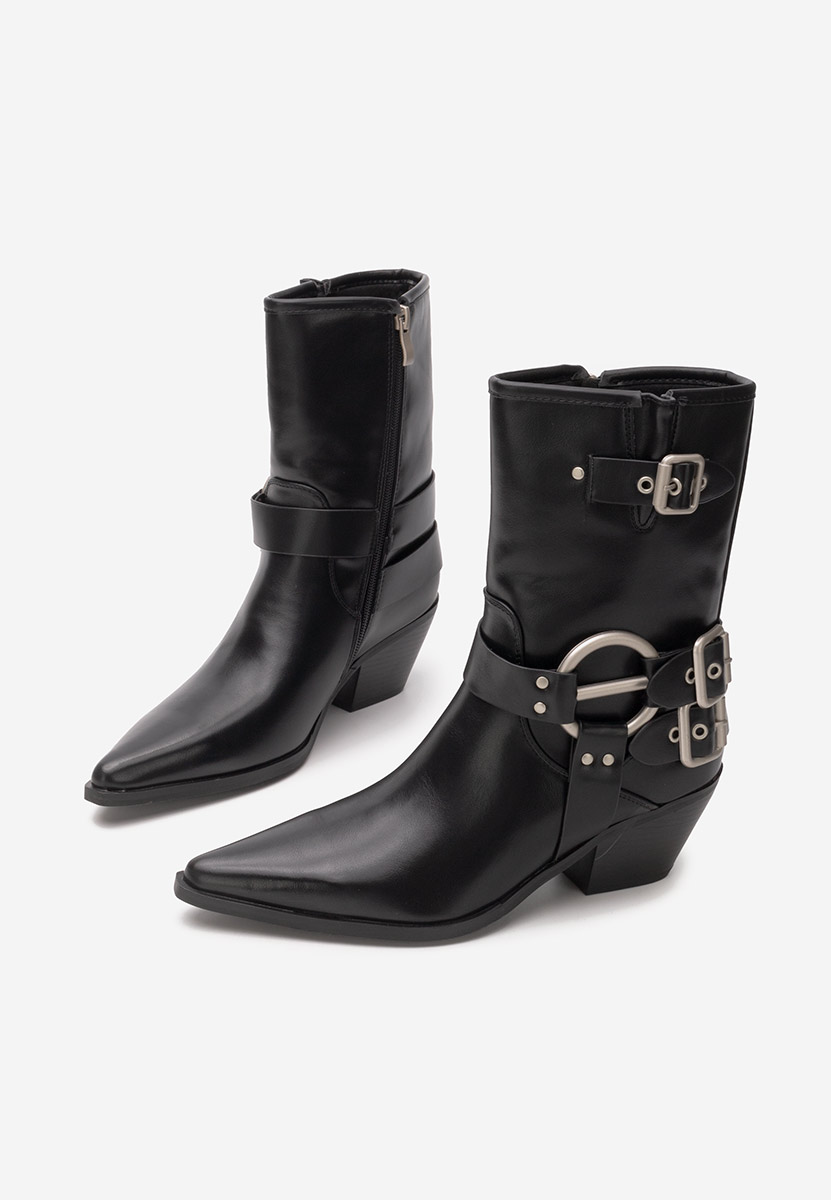 Čierne kovbojské čižmy Rosita