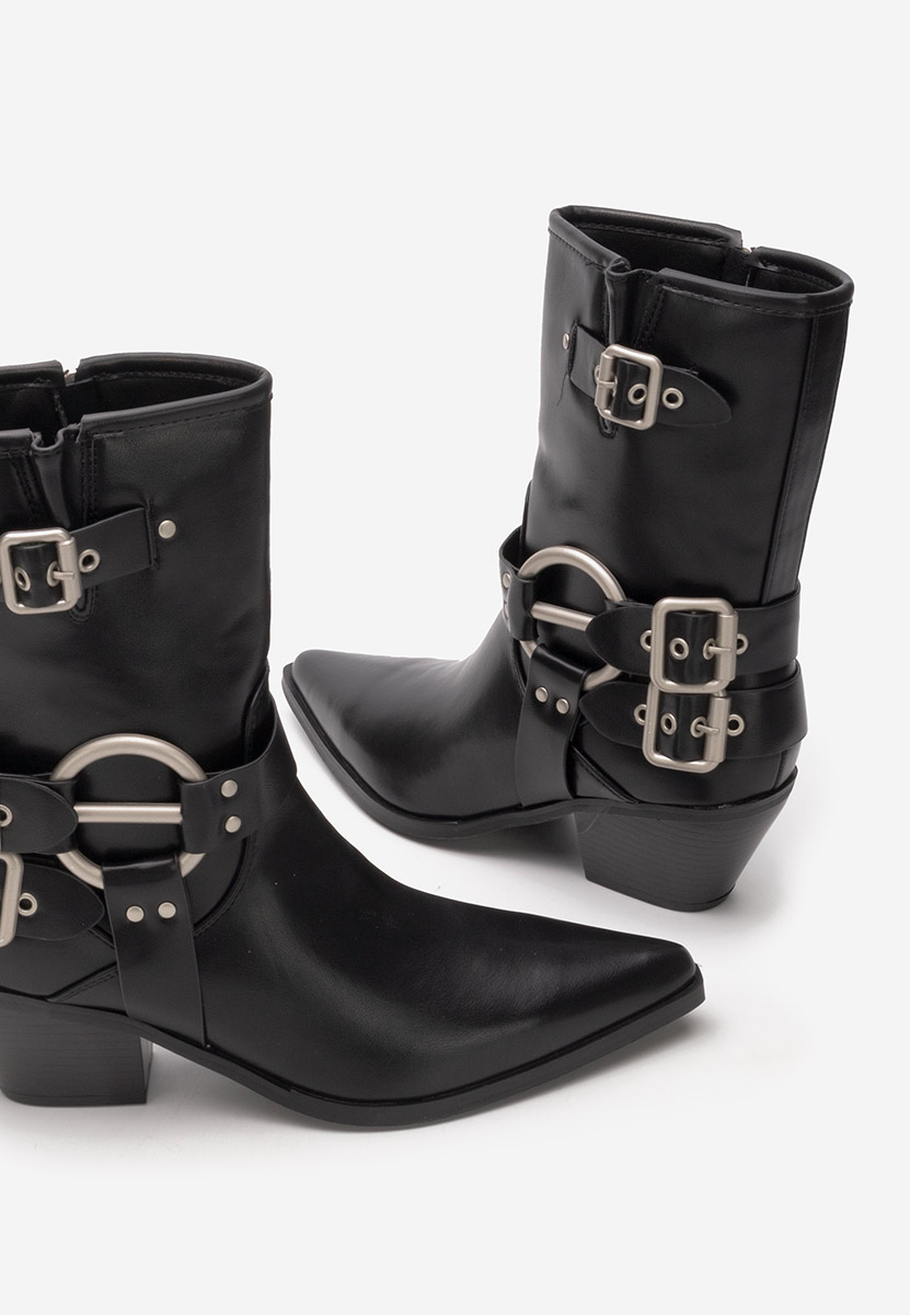 Čierne kovbojské čižmy Rosita