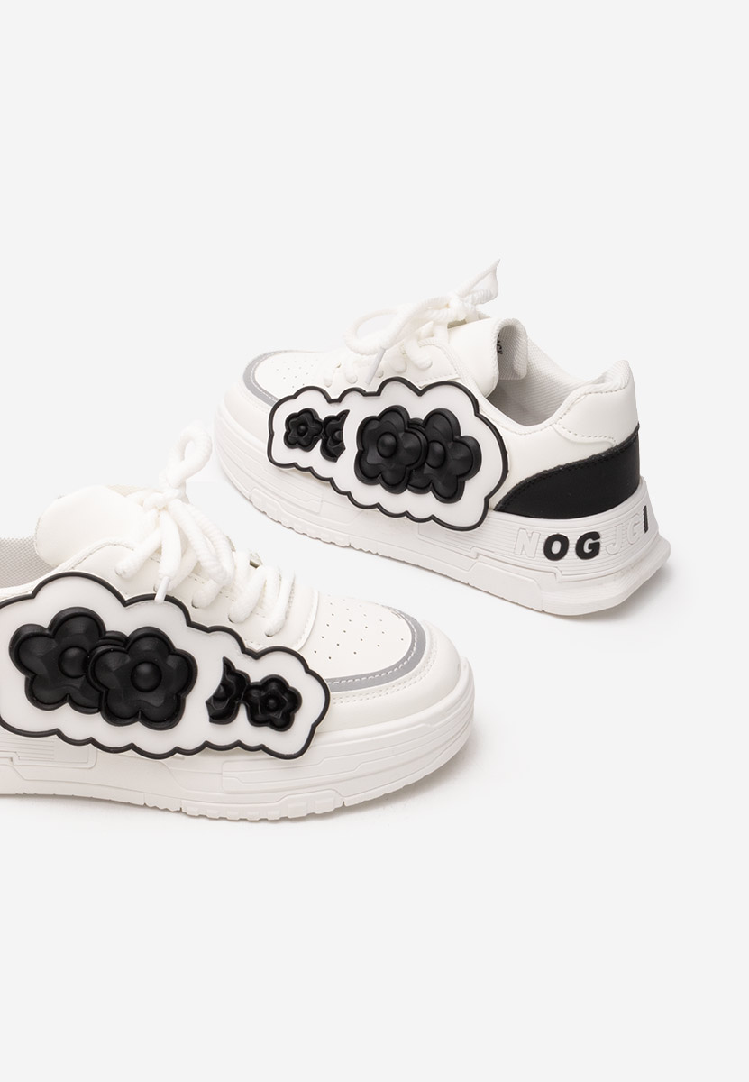 Biele dámske tenisky na platforme Sindy