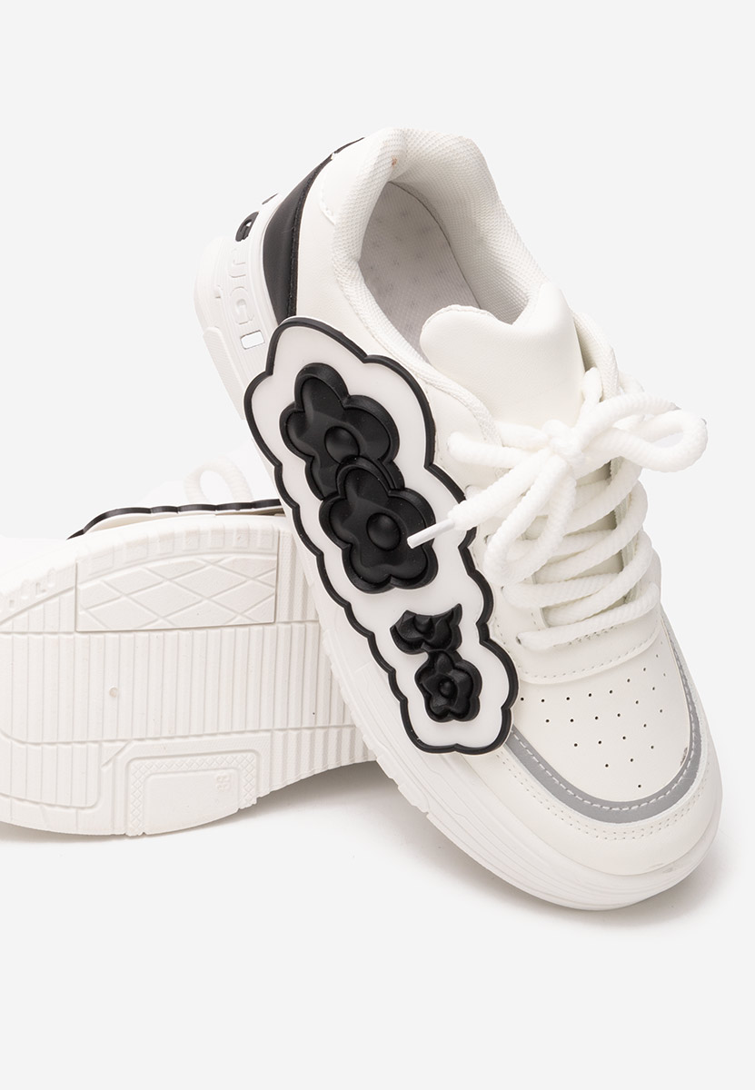 Biele dámske tenisky na platforme Sindy