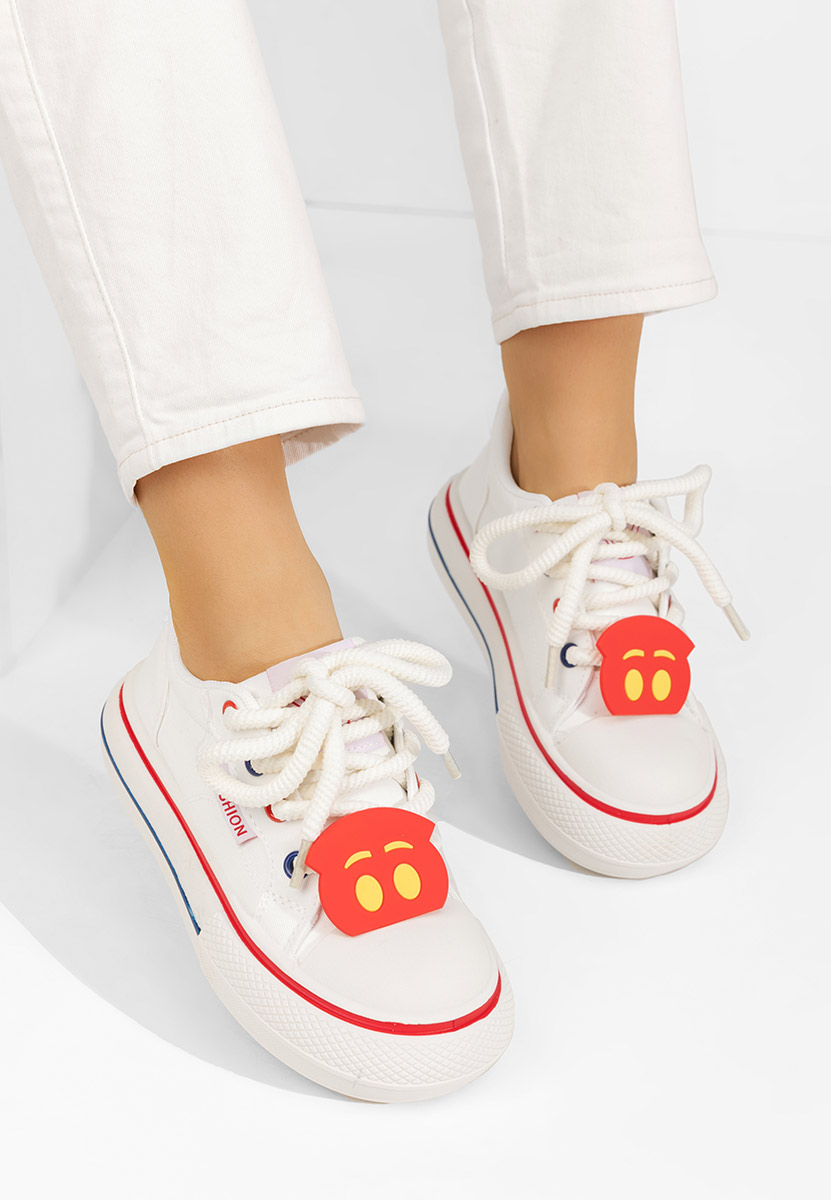 Biele dámske nízké tenisky Aryana