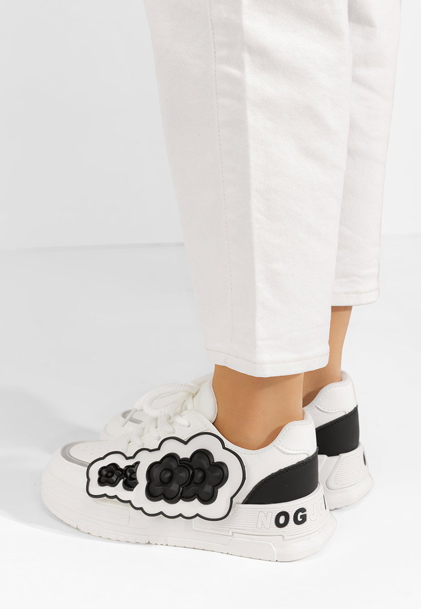 Biele dámske tenisky na platforme Sindy