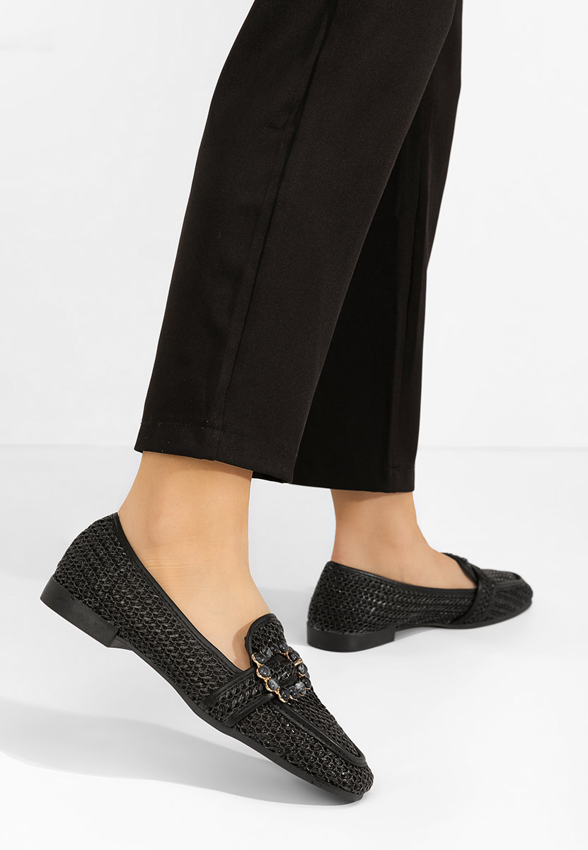 Čierne mokasíny dámske Megan