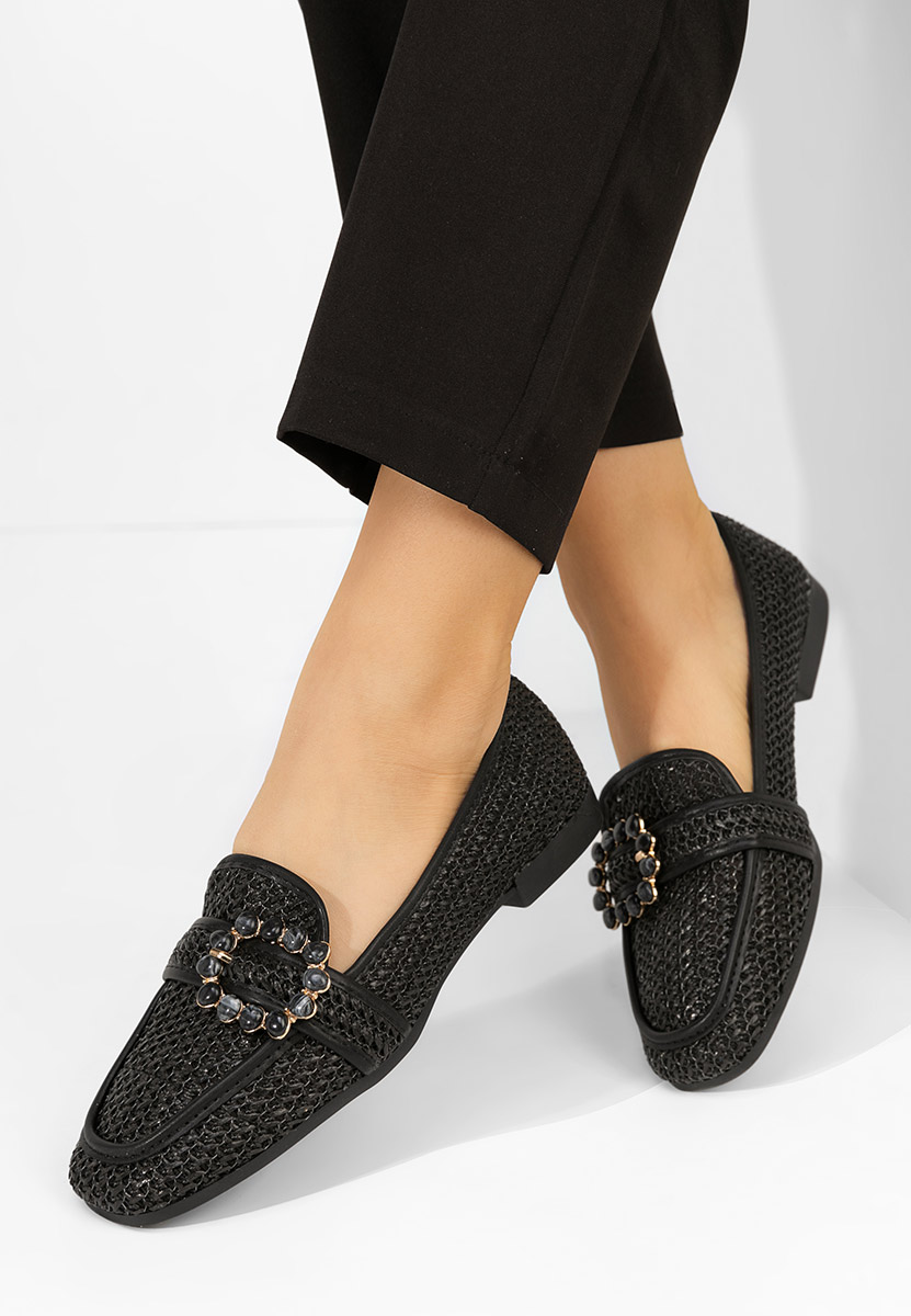 Čierne mokasíny dámske Megan