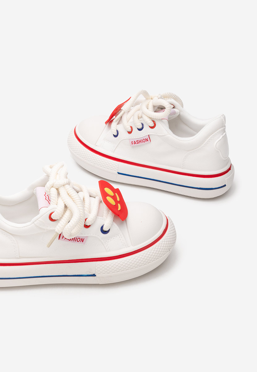 Biele dámske nízké tenisky Aryana