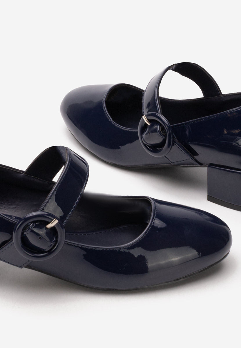 Tmavomdoré lodičky na nízkom opätku Adevana