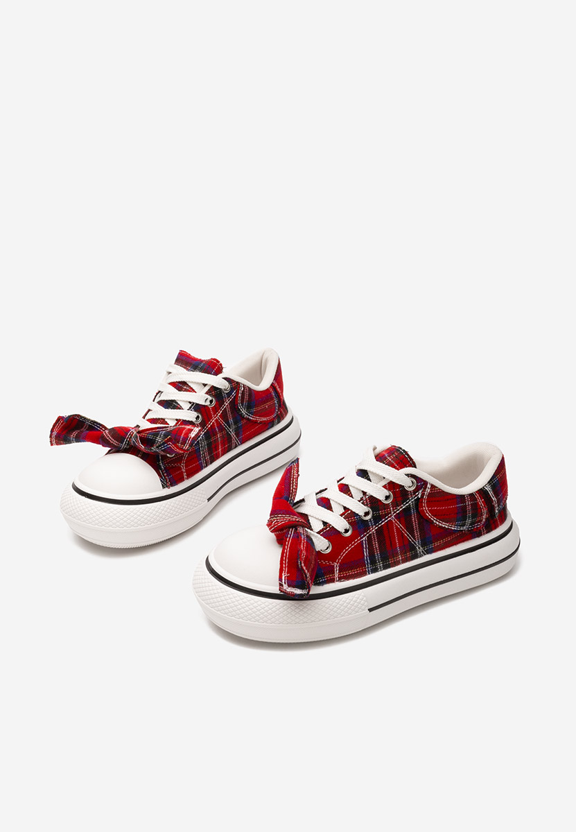 Červené dámske nízké tenisky Coralee