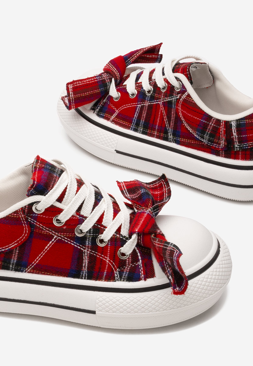 Červené dámske nízké tenisky Coralee