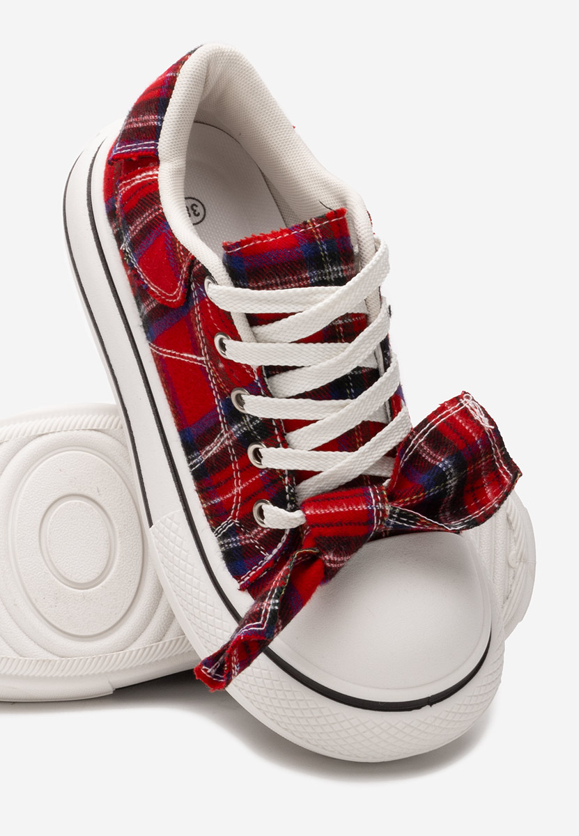 Červené dámske nízké tenisky Coralee