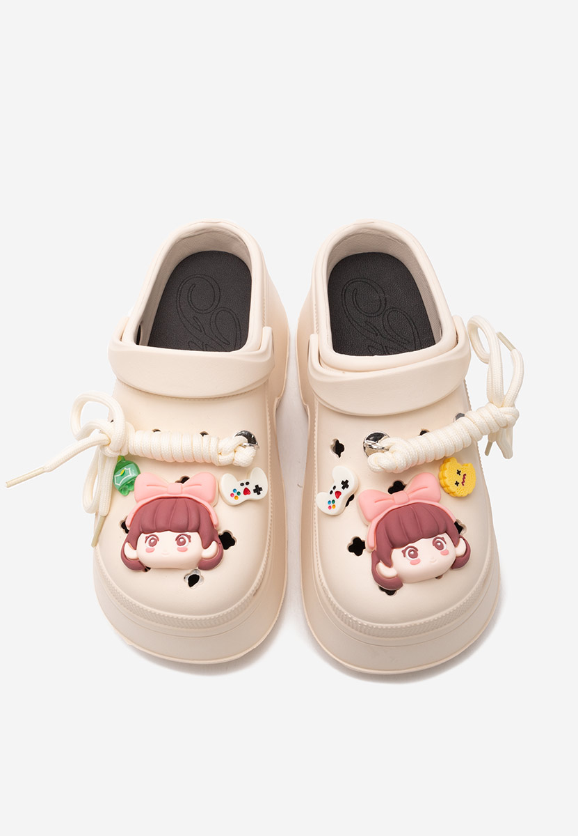 Béžové šlapky na platforme Sheryl