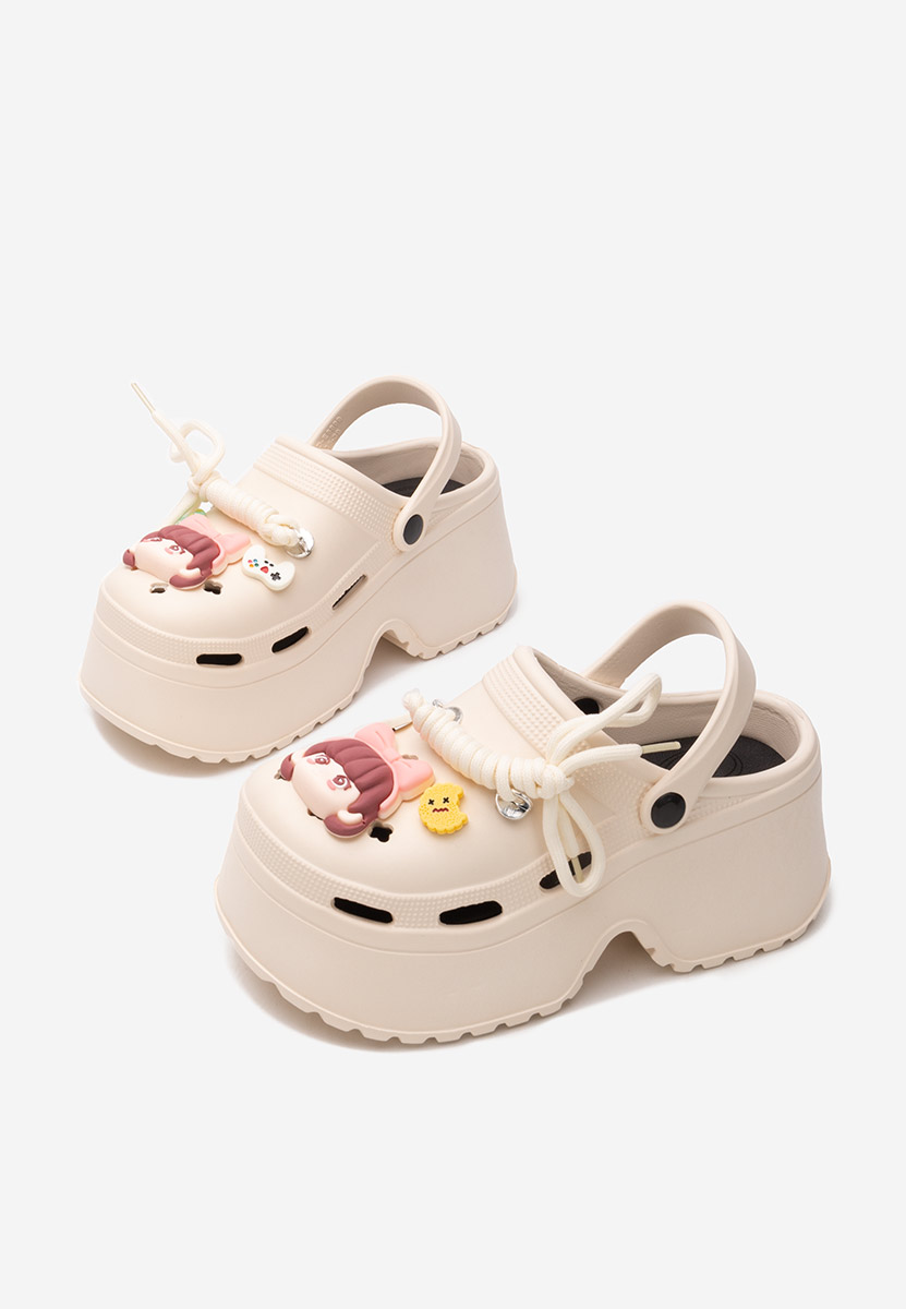 Béžové šlapky na platforme Sheryl