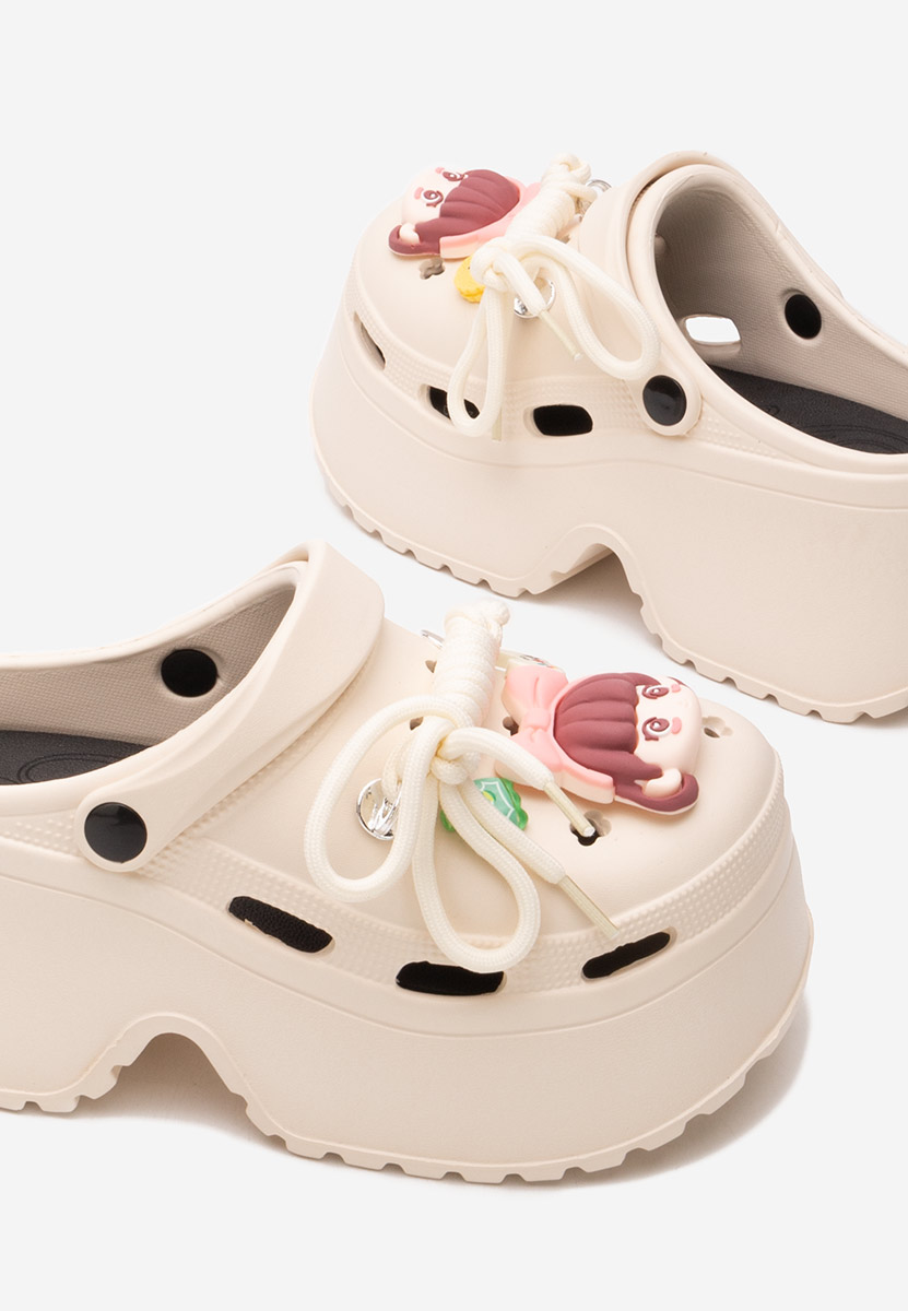 Béžové šlapky na platforme Sheryl