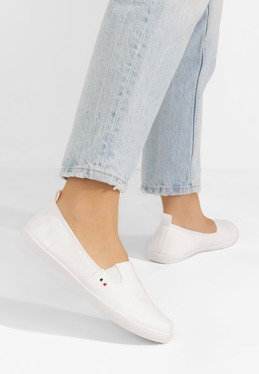 Biele dámske espadrilky Jeanyne