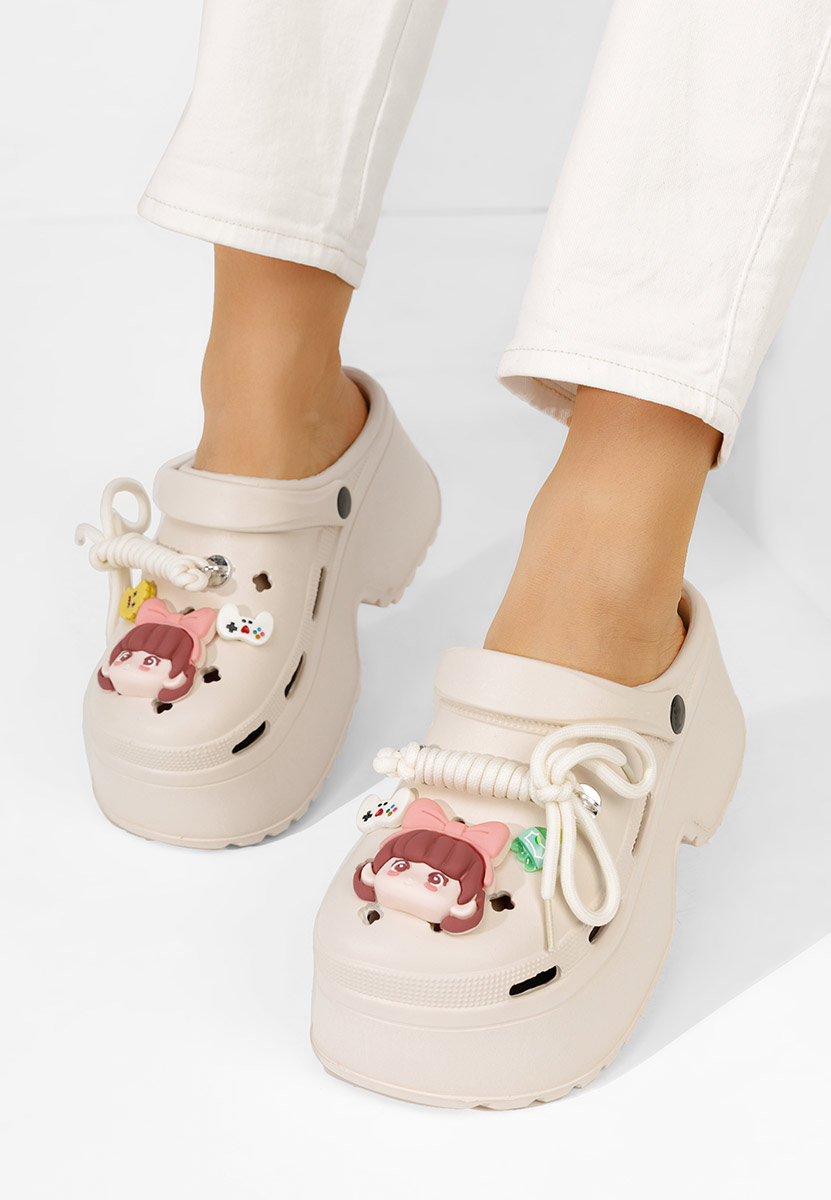 Béžové šlapky na platforme Sheryl