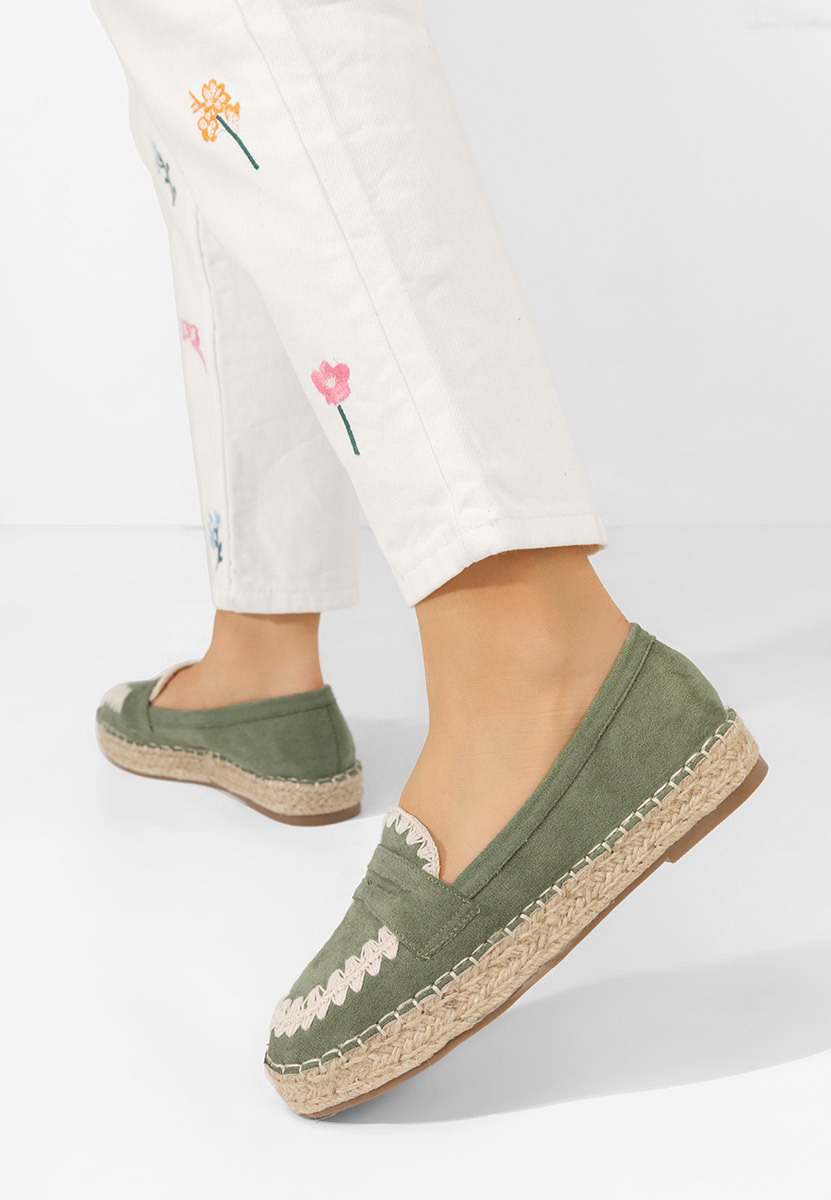 Zelené dámske espadrilky Charla