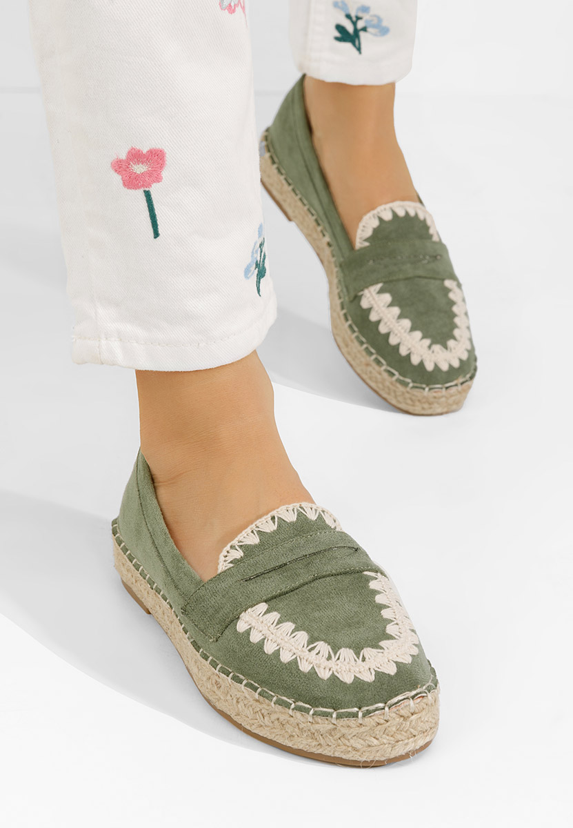 Zelené dámske espadrilky Charla