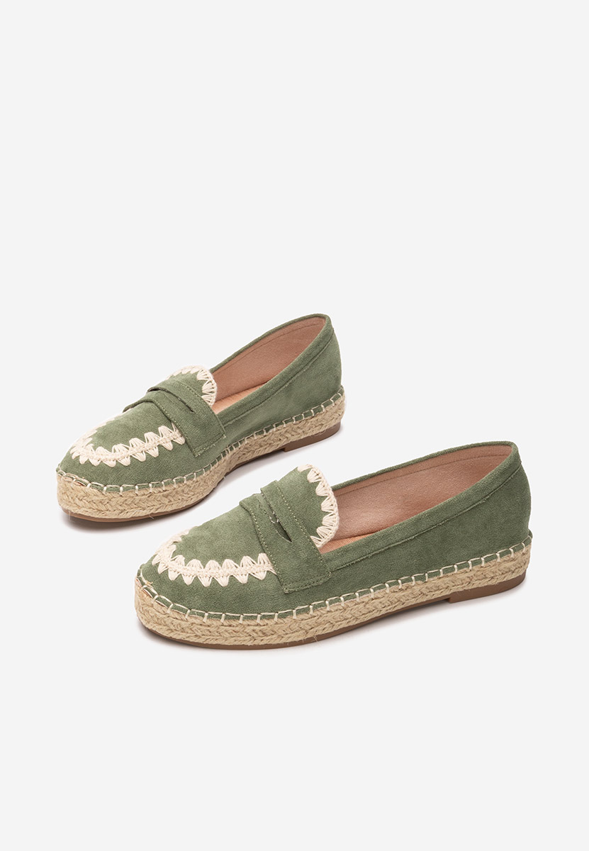 Zelené dámske espadrilky Charla