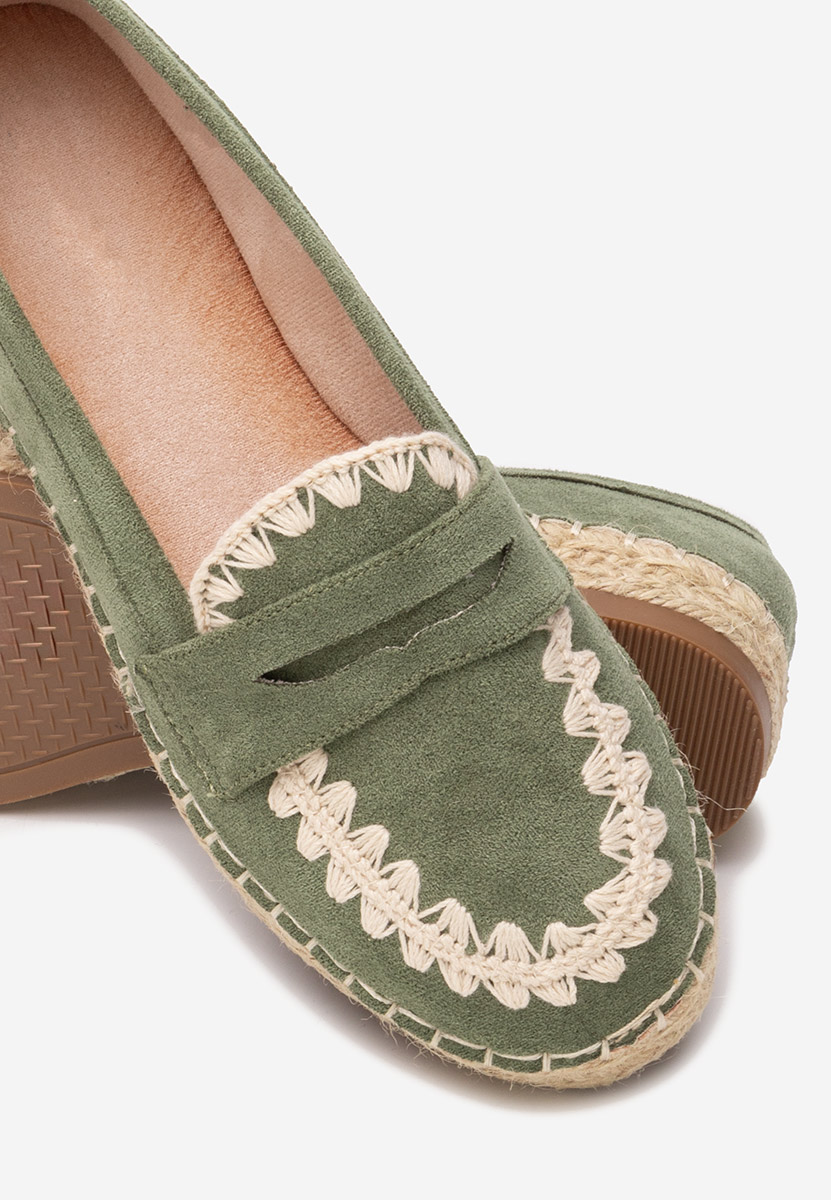 Zelené dámske espadrilky Charla