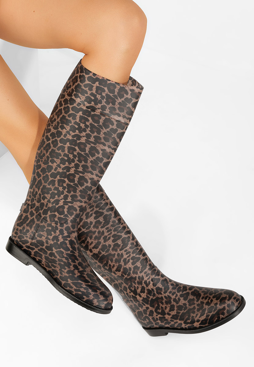 E-shop Leopardie dámske gumáky Angelena