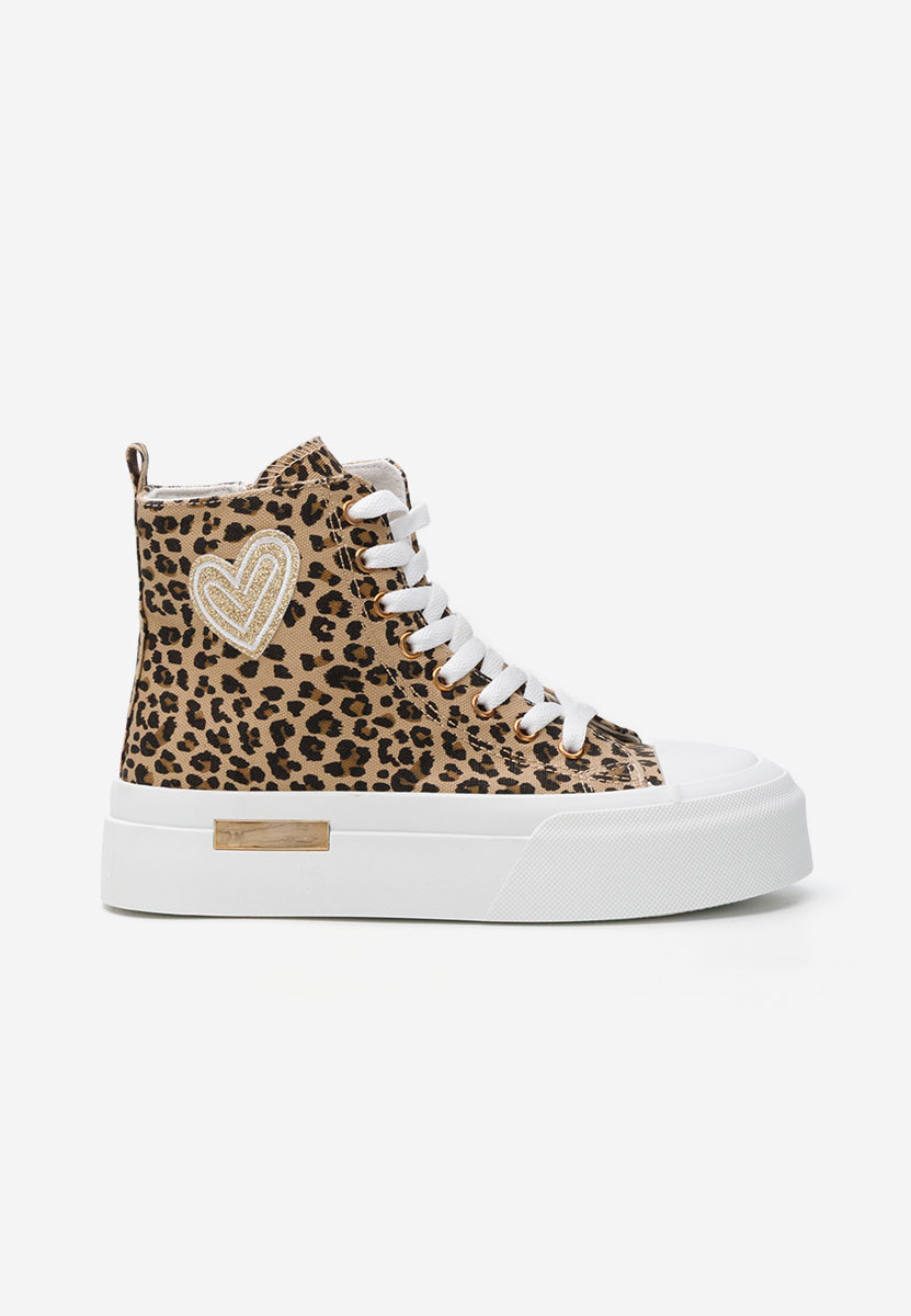 Leopardie tenisky na platforme Carylsa