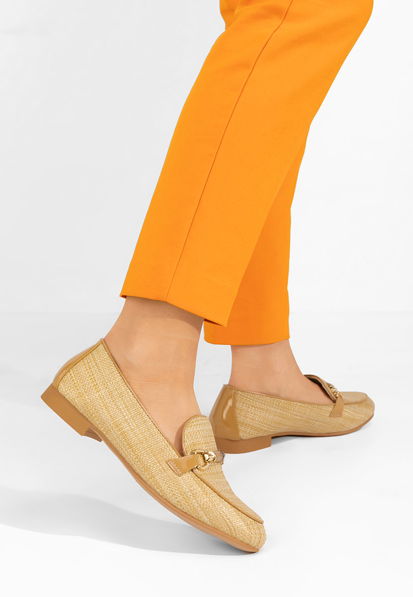 Camelové mokasíny dámske Tiny