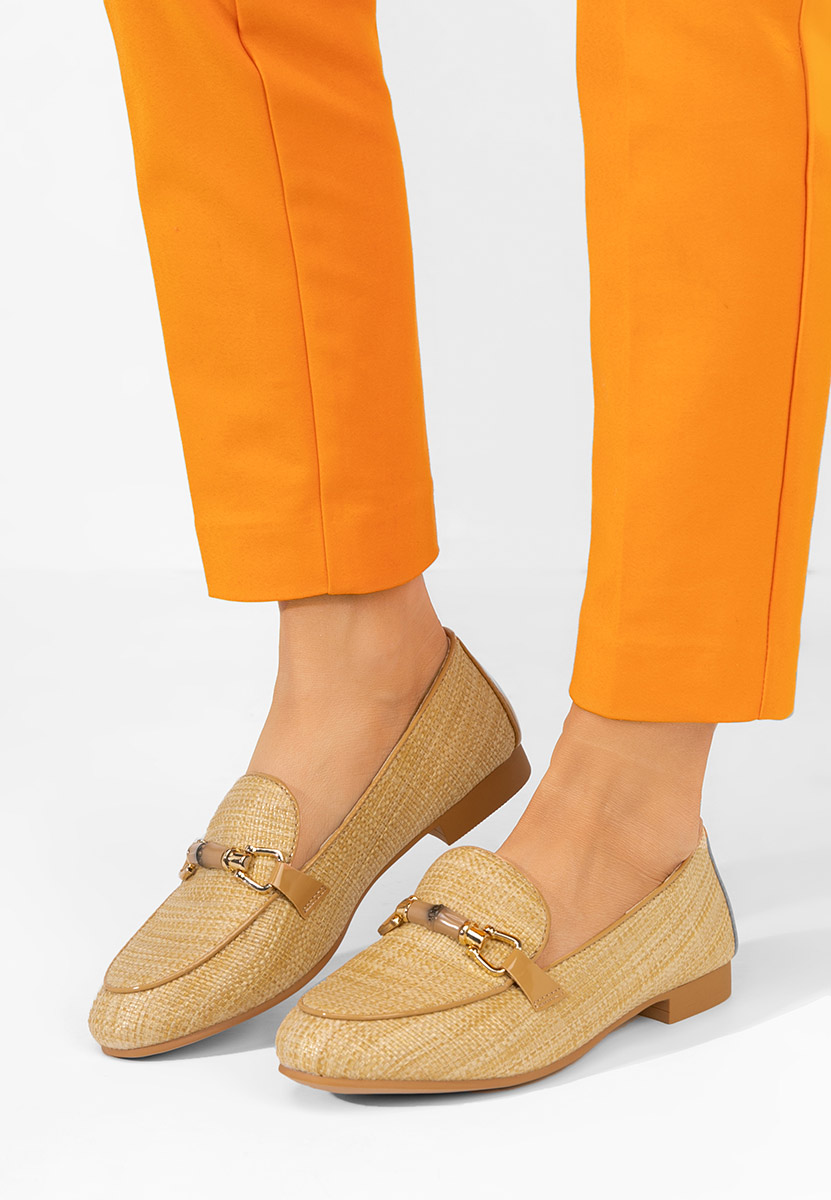 Camelové mokasíny dámske Tiny