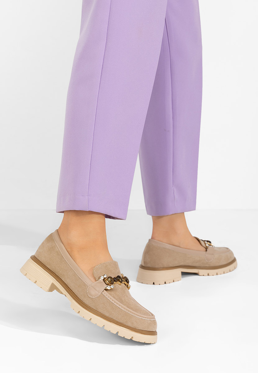 Khaki mokasíny dámske Cornelia