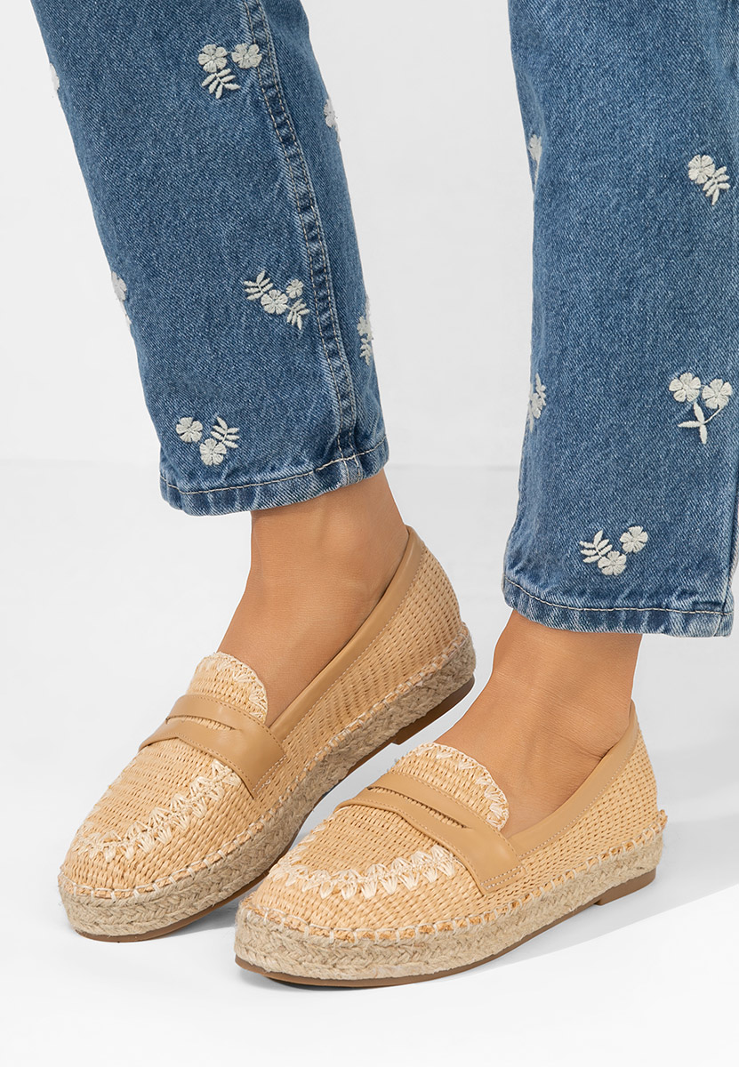 Béžové dámske espadrilky Charla