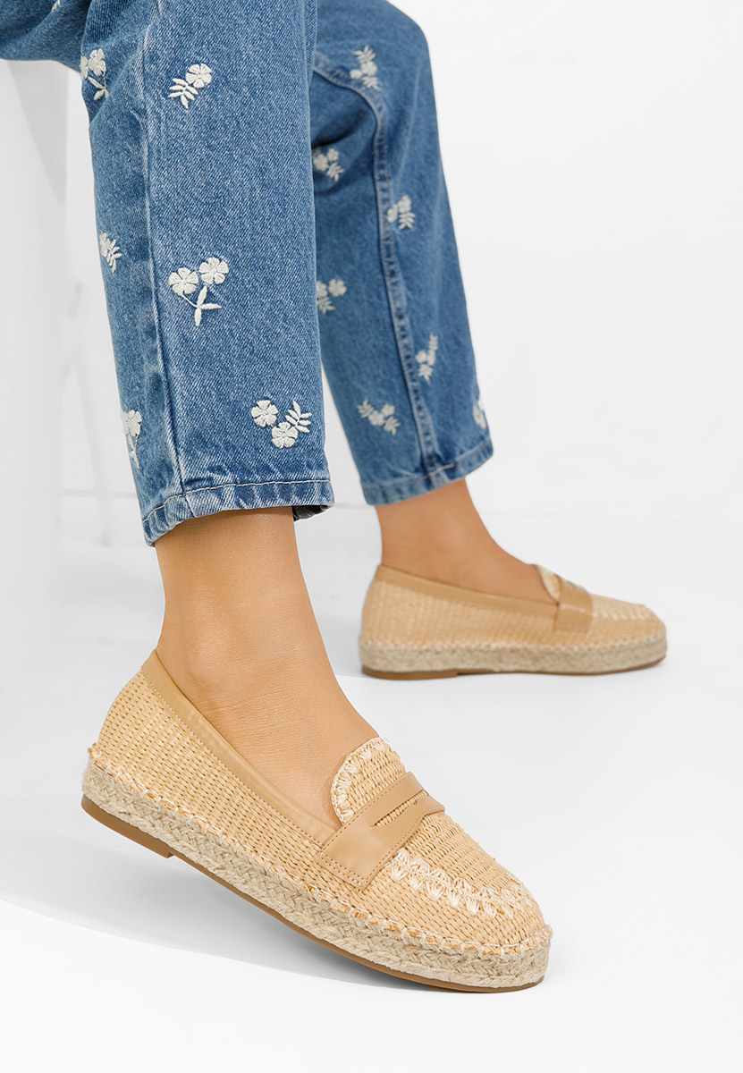 Béžové dámske espadrilky Charla