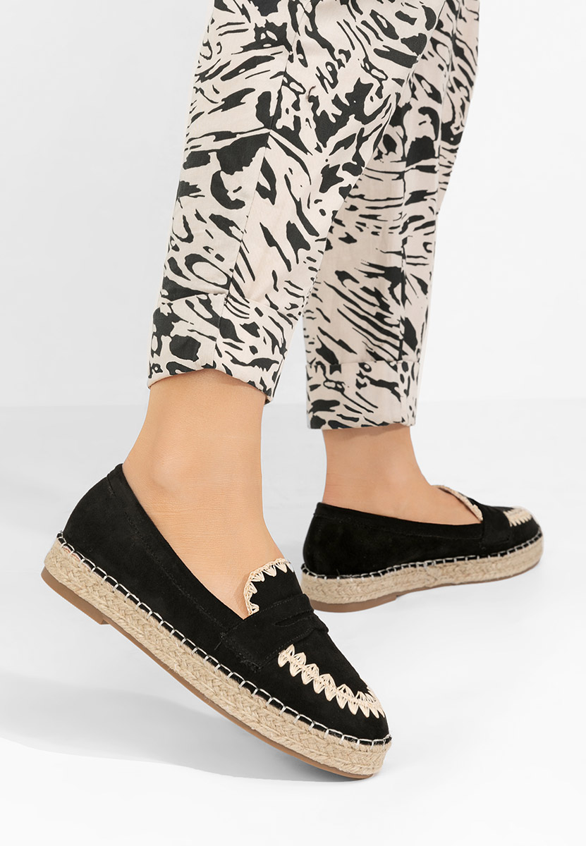 Čierne dámske espadrilky Charla