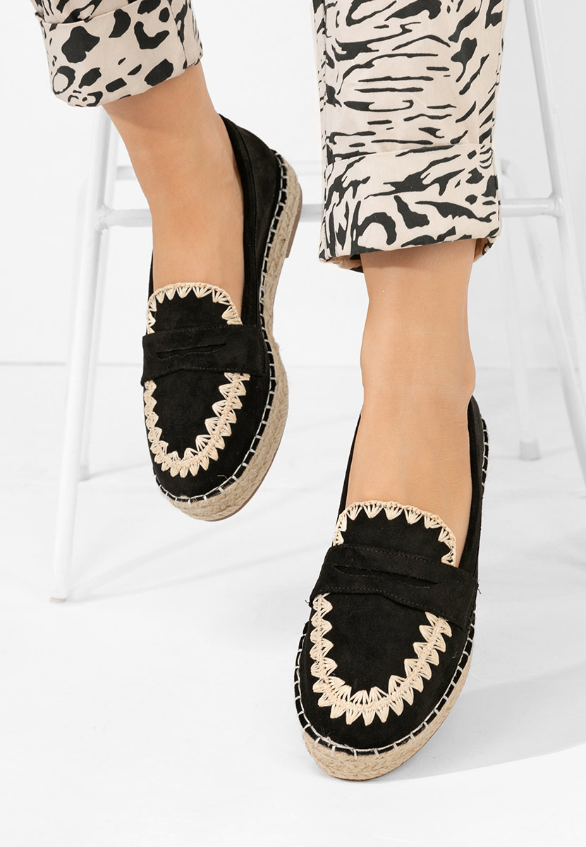 Čierne dámske espadrilky Charla