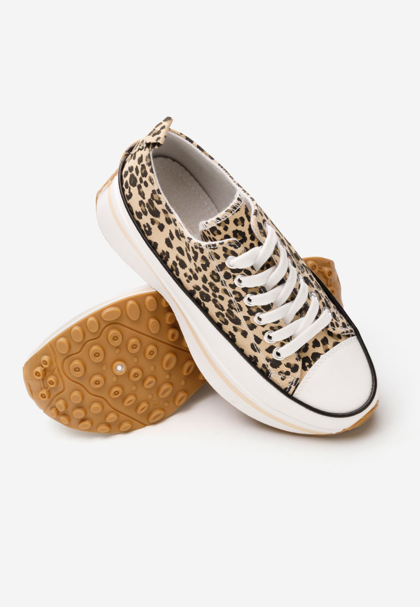 Leopardie tenisky na platforme Cathleen