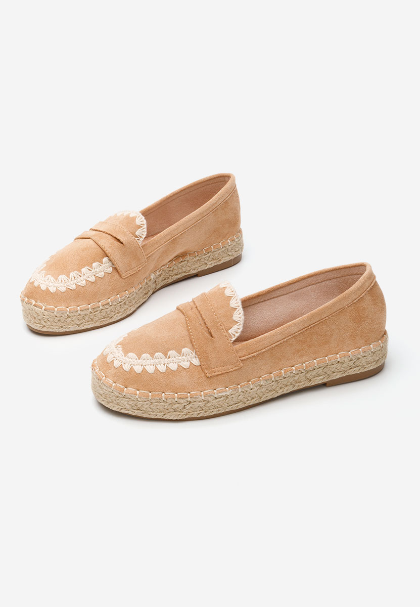 Camelové dámske espadrilky Charla