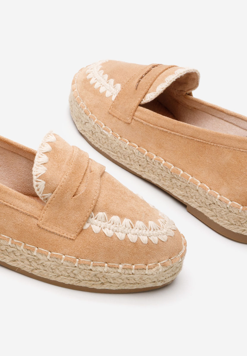 Camelové dámske espadrilky Charla