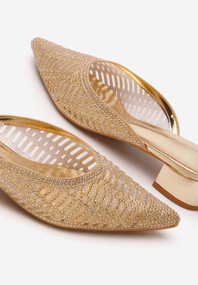 Zlaté šľapky dámske Guadalupe