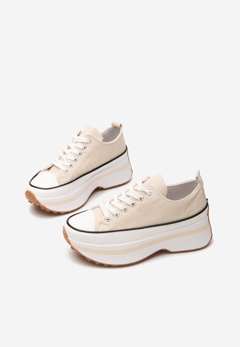 Béžové tenisky na platforme Cathleen