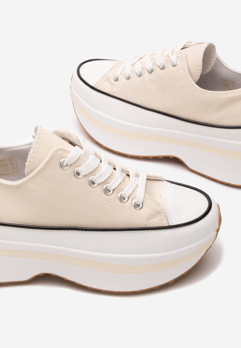 Béžové tenisky na platforme Cathleen
