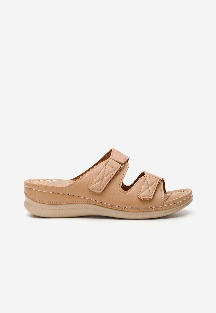 Khaki ortopedické šľapky Raquela