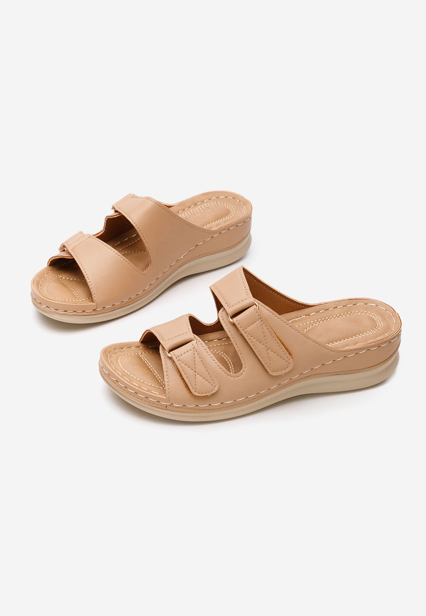 Khaki ortopedické šľapky Raquela